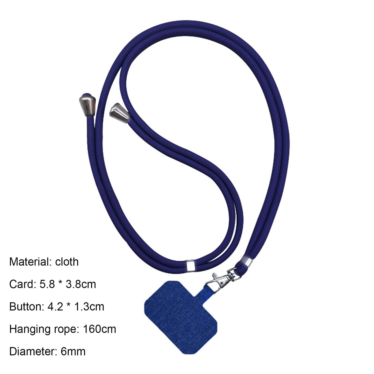 Mightlink Phone Lanyard,Universal Crossbody Cell Phone Lanyards Adjustable Shoulder Neck Straps,Cell Phone Lanyard Compatible for All Smartphones Dark Blue