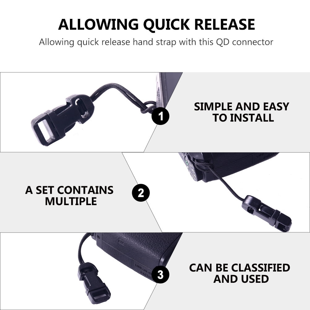 8pcs Quick Release Camera Strap QD Loops Connector Cameras Strap Adapter