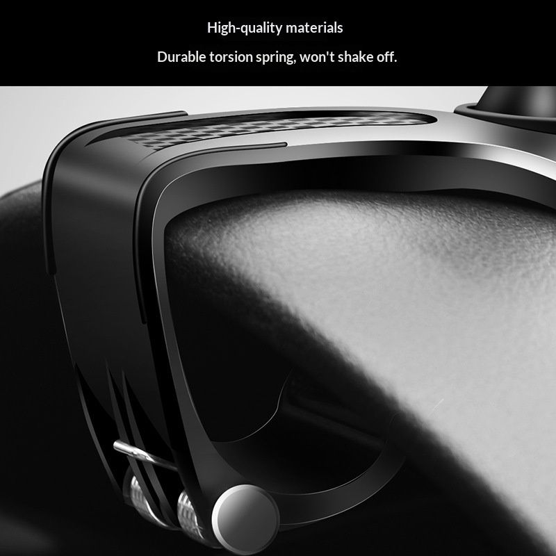 1 PC Car Dashboard Cell Phone Holder,Rotation Dashboard Phone Holder, Multifunctional Sun Visor Rearview Mirror Navigation Mount, Compatible with 4-7 Inch Smartphones (Black)