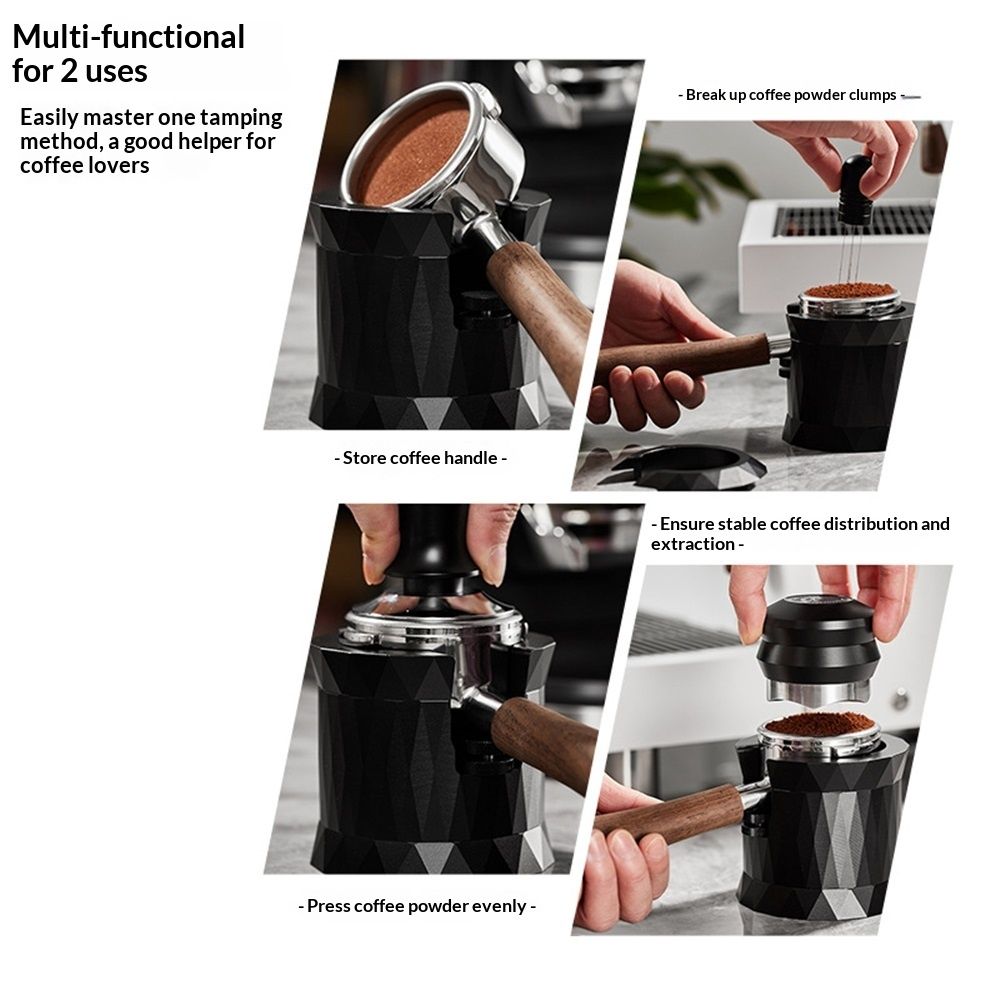 Coffee Holder | Aluminum Alloy Espresso Tamper Stand  | Stand Base | Fits Most 51/53/54/58mm Espresso  | Espresso Machine Accessories