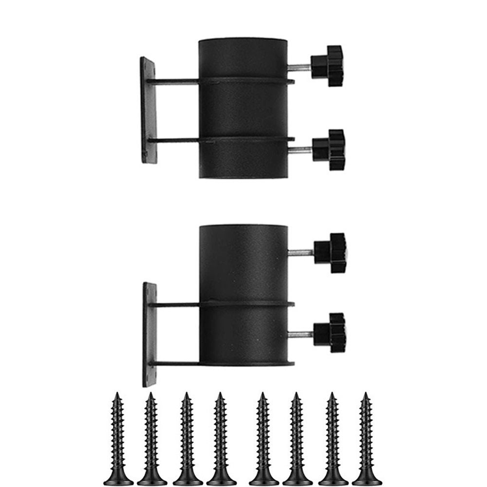 Deck Umbrella Mount Stainless Steel Patio Umbrella Holder, Umbrella Clamp Mount for Deck Railing Heavy Duty Outdoor Umbrella Clamp, Black 2pcs