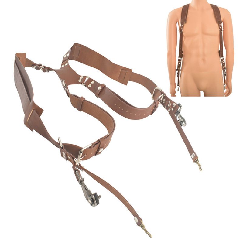 Camera Strap,Camera Straps for Photographers,Leather Dual Camera Strap for Two Cameras (Brown) Dual Camera Harness Strap with Padded for Two Cameras