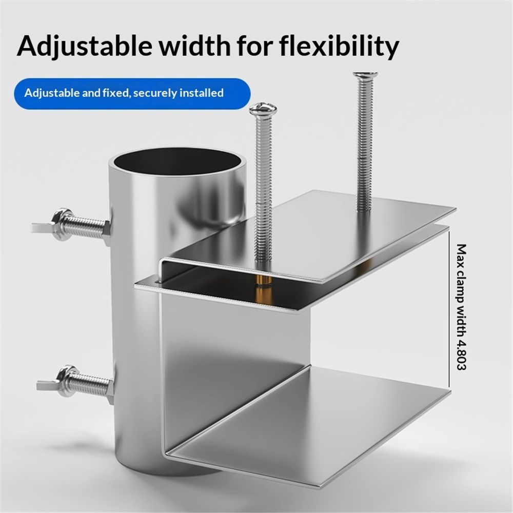 Deck Umbrella Clamp, Patio Umbrella Stand Clip, Balcony Parasol Holder, Patio Balcony Umbrella Stand Clip