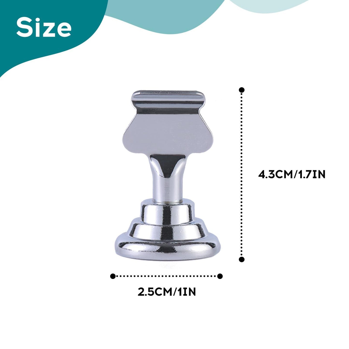 16PK Table Number Holders Place Card Holders 1.7 Inch Table Card Holders Steel Card Holders for Photos, Food Signs, Memo Notes, Weddings, Restaurants, Birthdays(Silver)