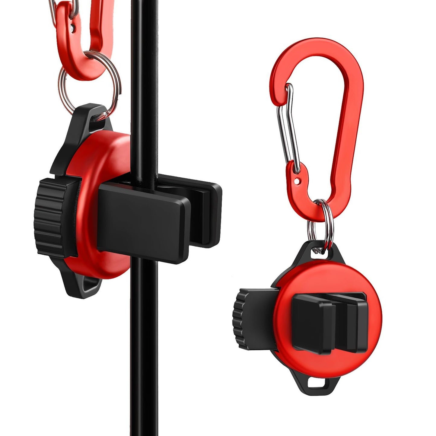 2pcs Fishing Rod Clip, Wearable Fish Rod Holder， Fly Fishing Pole Holder Pole Clips Fly Fish Accessories