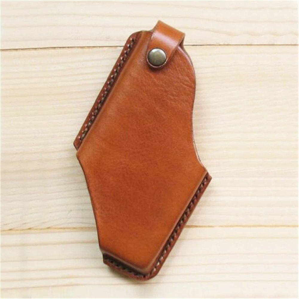 Mobile Phone Belt Pouch, Vintage PU Leather Phone Holster for Walking ， phone protective case(Brown 15*8.5cm)