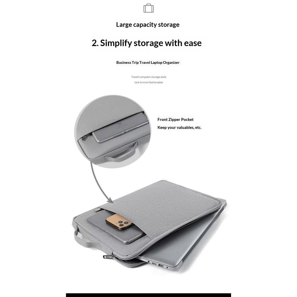 14-15 inch Tablet Sleeve Bag Carrying Case Oxford cloth cover, for Outdoor Use Fits Accessories Tablets Versatile Carrying Bag Handle for Men