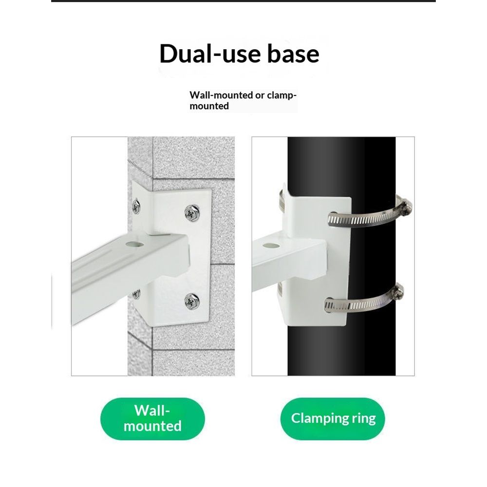 Dome Camera Bracket, Wall Ceiling Mount for Security Dome Cameras, Wall Mount,Corner (Vertical Pole Bracket+Hoop 7.8 in )