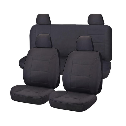 Seat Covers for NISSAN NAVARA D23 SERIES 1-2 NP300 03/2015 - 10/2017 DUAL CAB FR CHARCOAL ALL TERRAIN