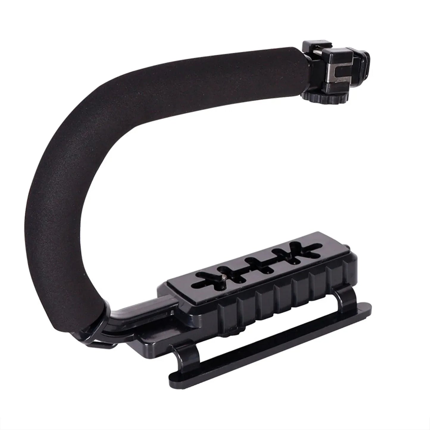 Handheld Camera Stabilizer U Grip, Lightweight Anti Skid Video Photo Grip With Cold Shoe Mount