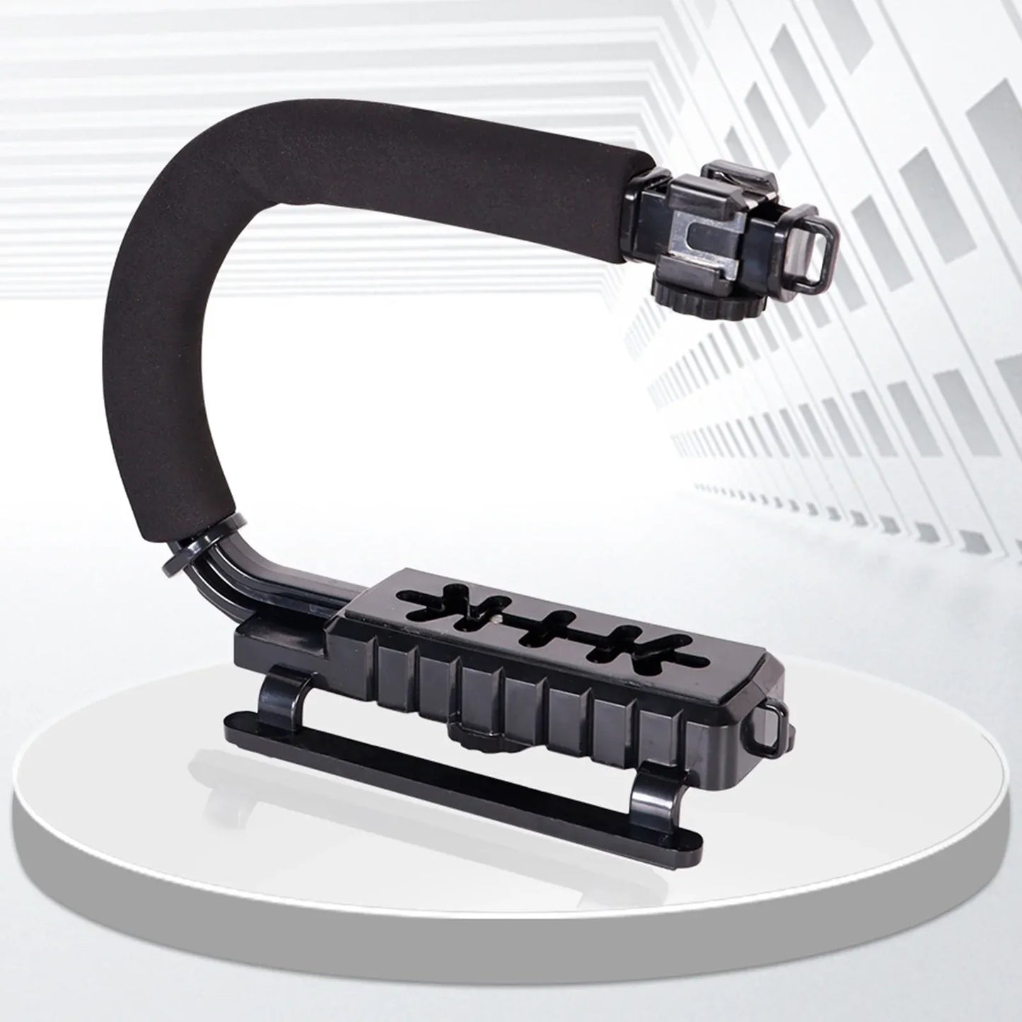 Handheld Camera Stabilizer U Grip, Lightweight Anti Skid Video Photo Grip With Cold Shoe Mount