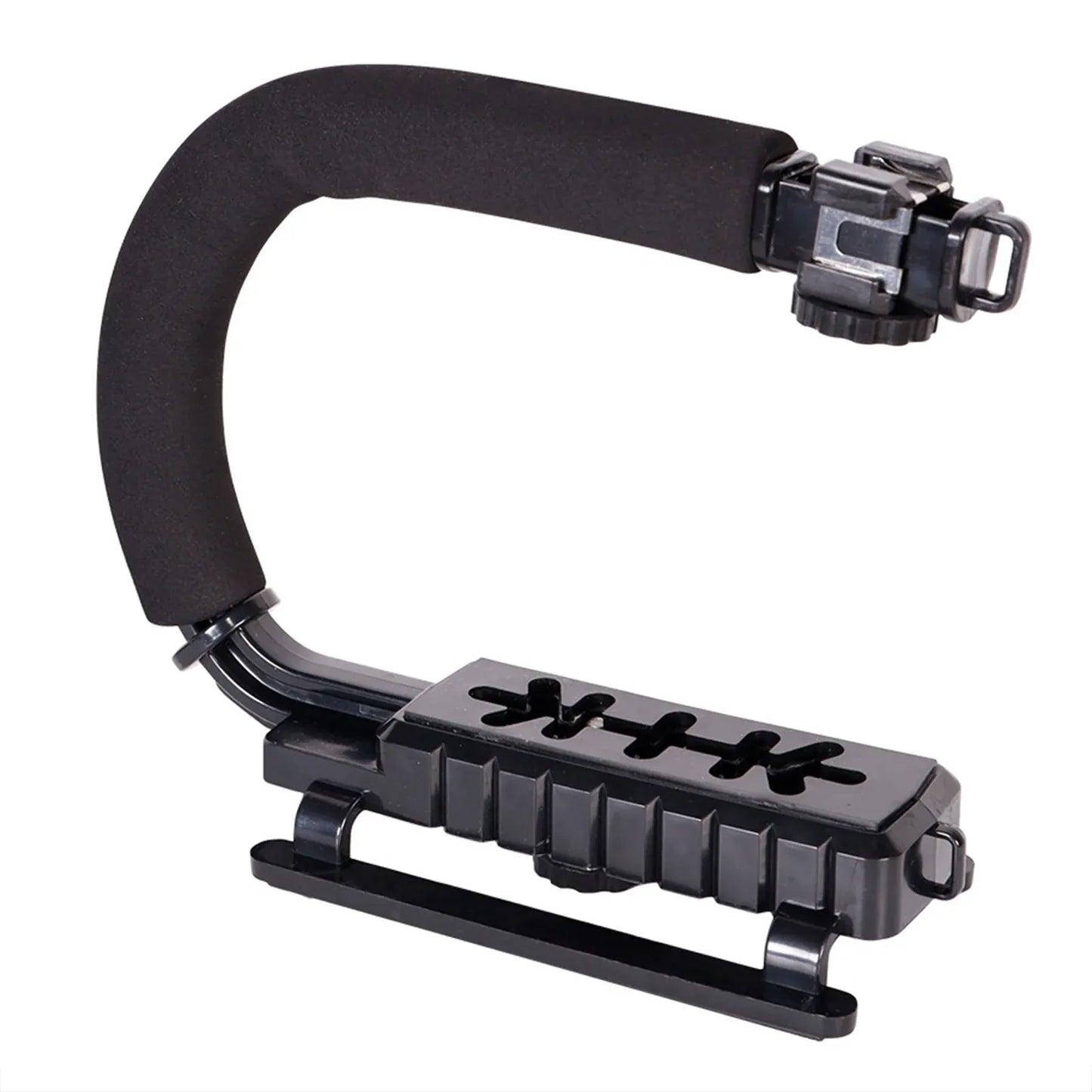 Handheld Camera Stabilizer U Grip, Lightweight Anti Skid Video Photo Grip With Cold Shoe Mount