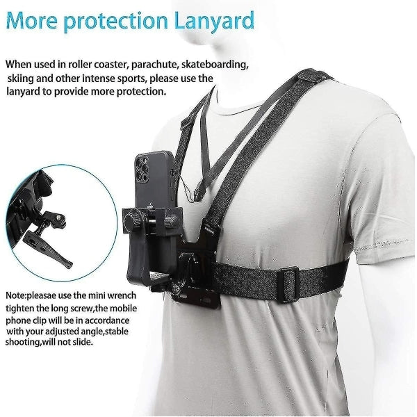 Universal Mobile Phone Clamp Compatible with Action Camera Pov Gopro Samsung Iphone Holder & Tripod null none-WELLNGS