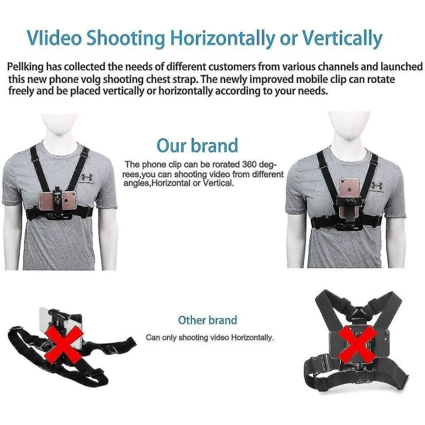 Universal Mobile Phone Clamp Compatible with Action Camera Pov Gopro Samsung Iphone Holder & Tripod null none-WELLNGS