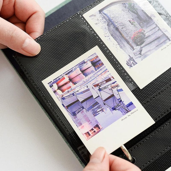 50 Pockets Cover Instax Wide Album 3.5x5 Photo Album for Fuji Instax Wide 210, Instax Wide 300, 5 Inch Photos (Gray) Gray