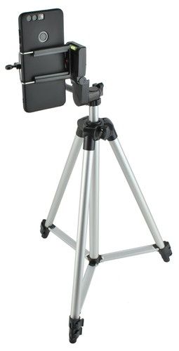Phone Tripod Black, Mobile Camera Stand & Selfie Stick with Adjustable Height