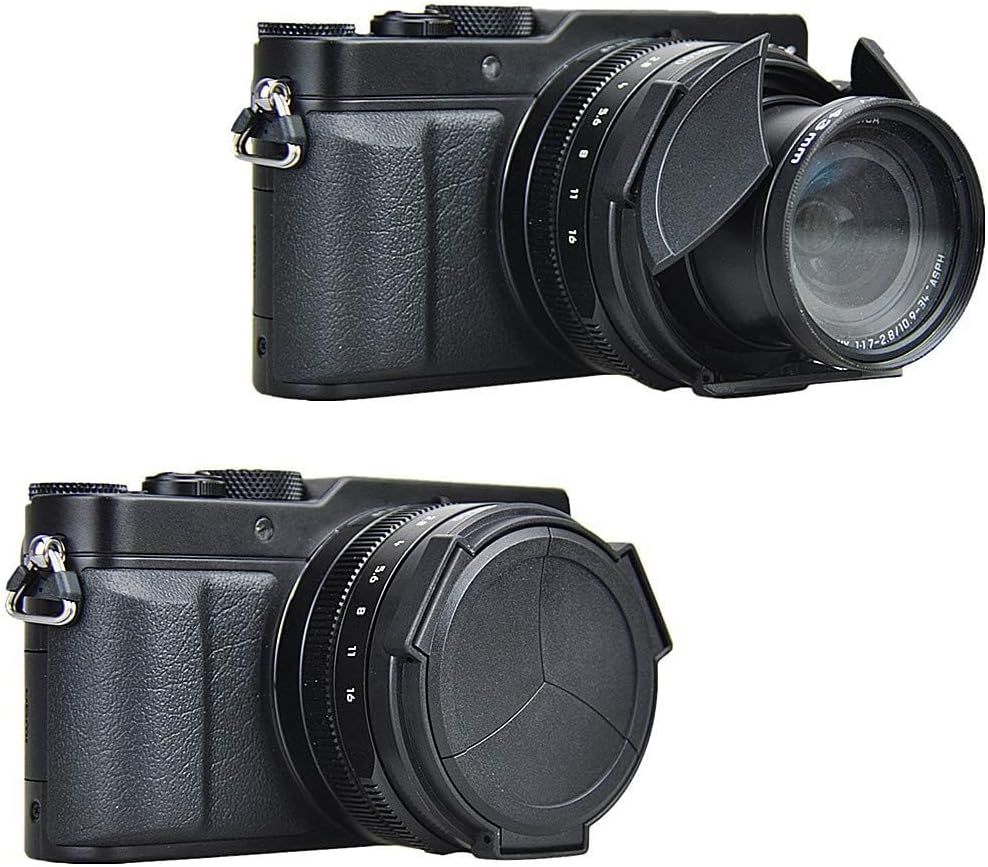 Auto Open and Close Lumix L10 Lens Cap for Leica D-LUX 8 7 DLUX8 L10 Cover | Automatic Lens Protector for Leica D-LUX8 D-LUX7 (Typ 109) Panasonic Lumix L10 DMC-LX100 II DC-LX100M2 Replace DMW-LFAC1