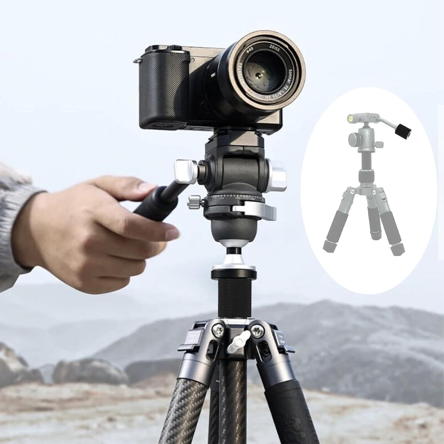 4 PCS Camera Screw Converter 1/4" to 1/4", Double Female 1/4 Diameter Barrel Thread Protector Hole Tripods Cylinder Adapter Nut Connectors Accessories for Electric Rails and Light Stands (Black)
