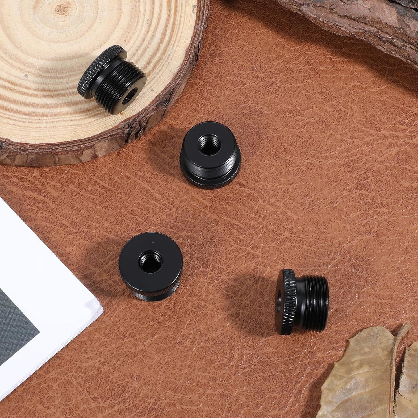 4 Pcs Mic Stand Adapter Microphone Stand Adapter 1/4 Female to 5/8 Male Screw Adapter Thread Tripod Screw Adapter for Microphone Stand Mount to Camera Tripod