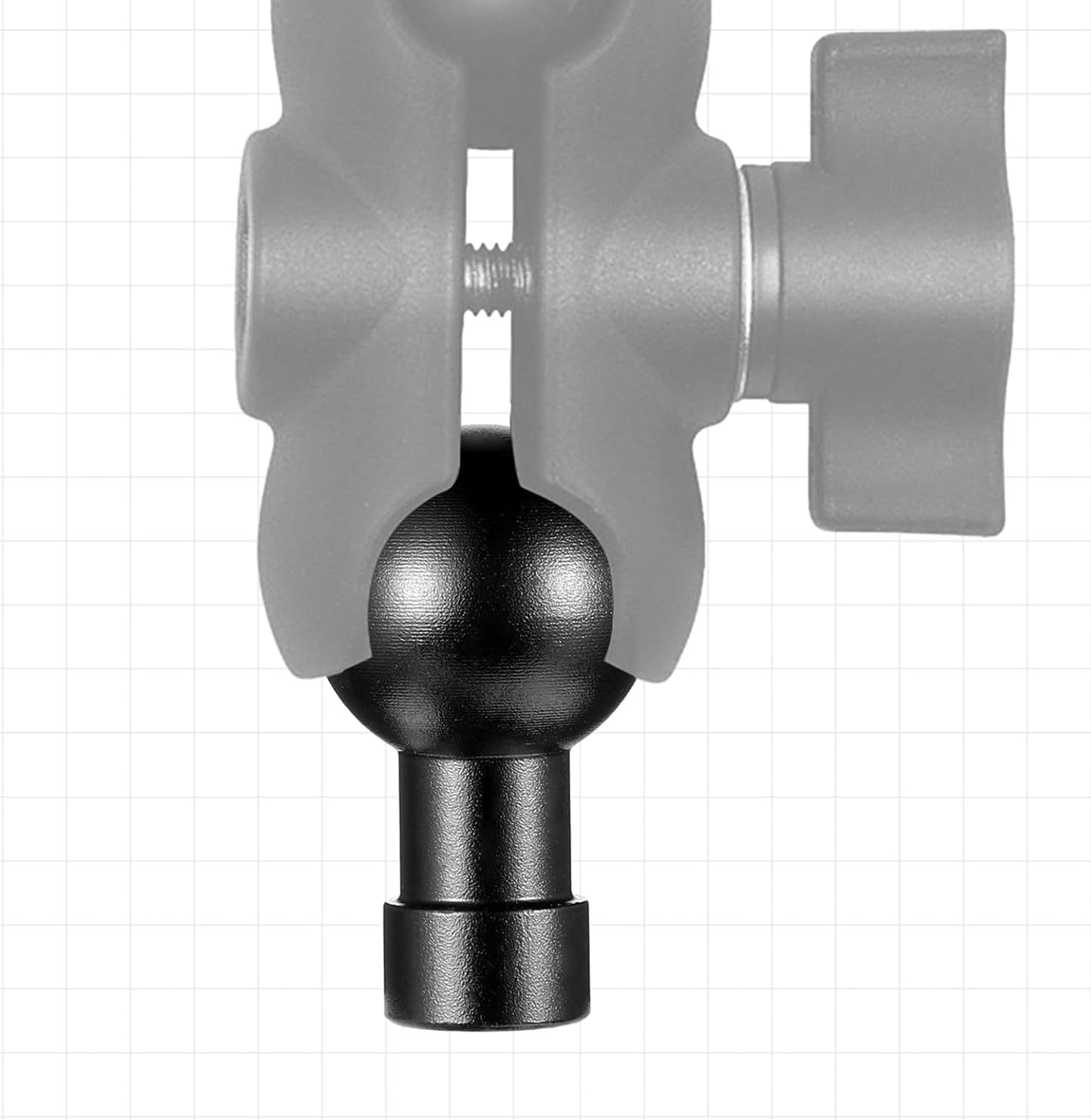 Vin Beauty 17mm Ball Head Mount Aluminum 1/4"-20 Screw Male/Female Adapter for Action Camera Phone Helmet Stand GPS Holder Bracket