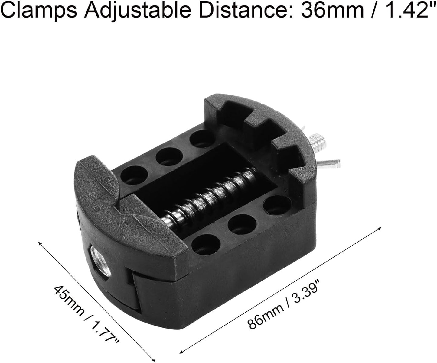 Watch Back Case Cover Remover Holder Tool Adjustable 36mm PE Black
