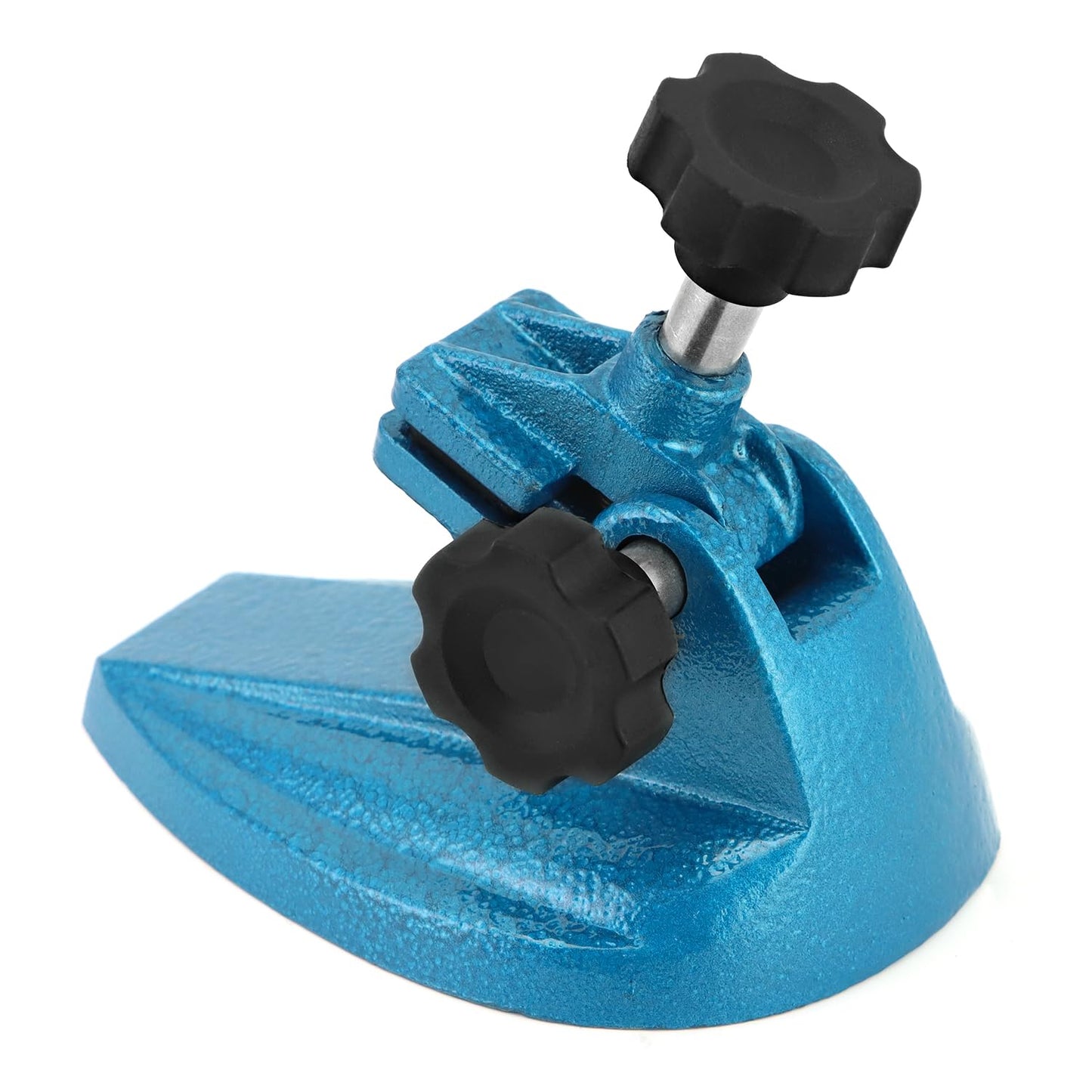 Micrometer Stand with Double Non-Slip Clamping Pad, 2 Pack Painted Cast Iron Base Micrometer Stand for Micrometers Up to 4"