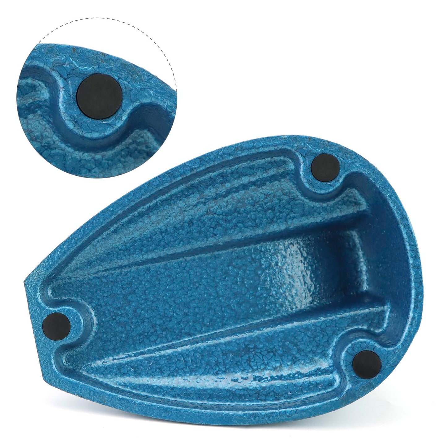 Micrometer Stand with Double Non-Slip Clamping Pad, 2 Pack Painted Cast Iron Base Micrometer Stand for Micrometers Up to 4"