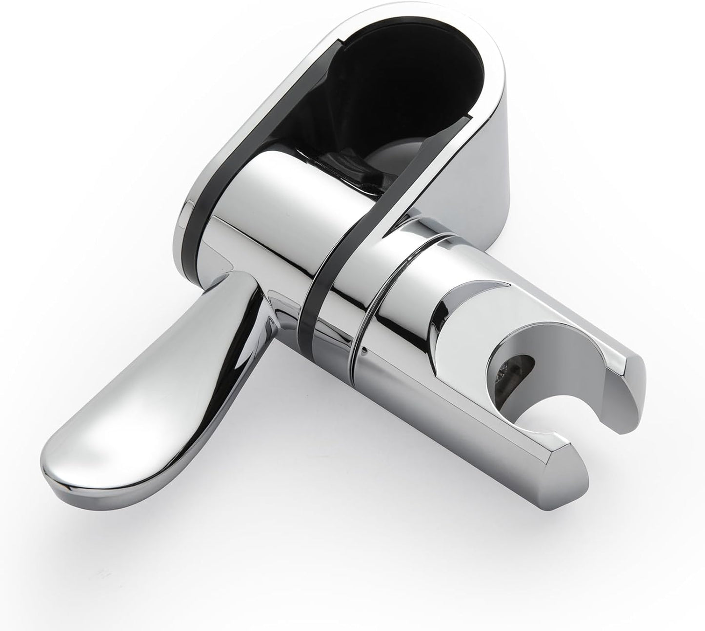 ADA Handshower Shower Grab Bar Head Holder, Universal Fit 1.25''(32mm) Hand Held Shower Bracket for Handicap Grab Bar, Detachable Bathroom Replacement, 360 Degree Rotation Sprayer Holder, Chrome