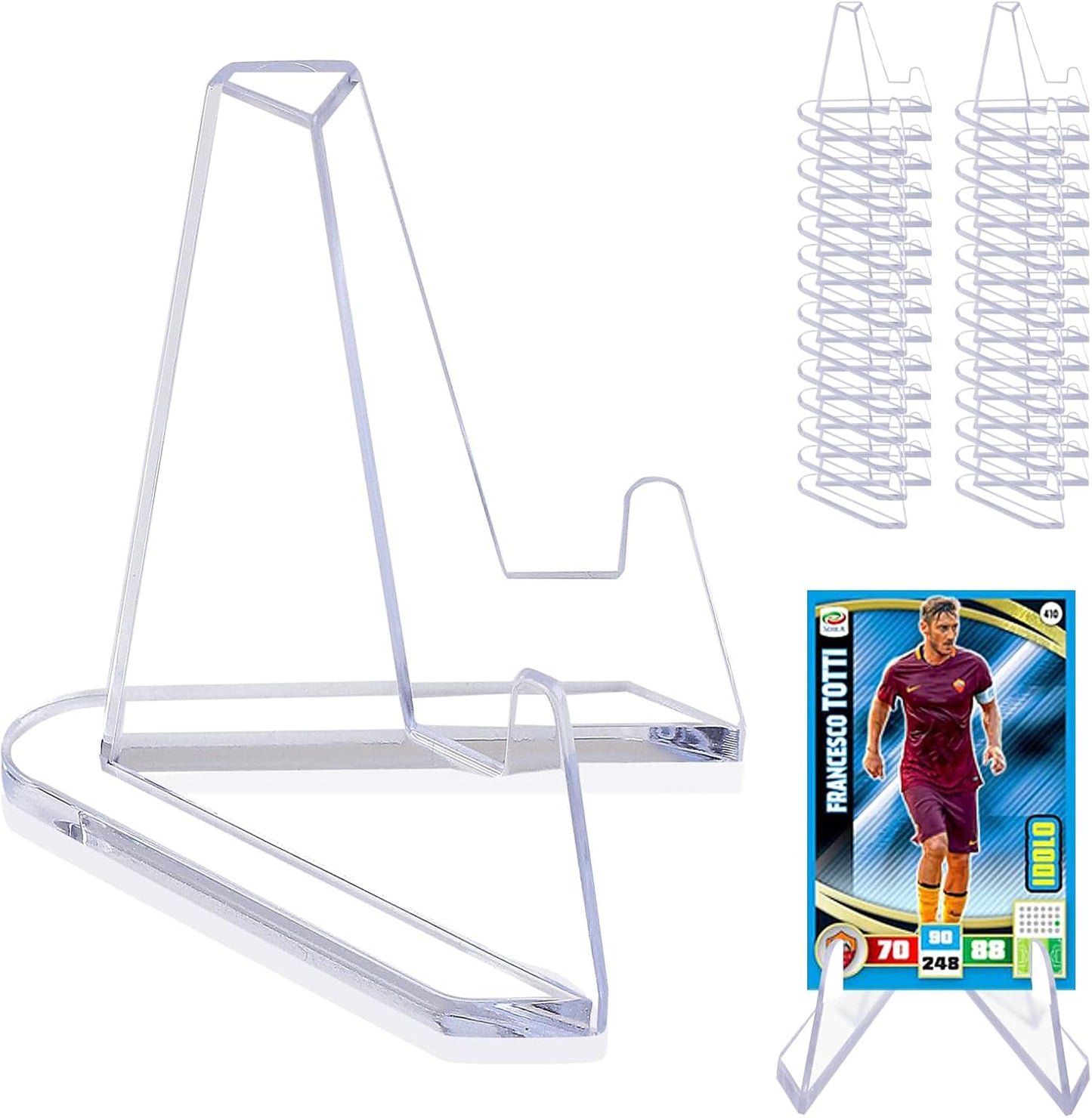 32Packs Card Display Stand, Card Stand, Card Stands for Sports Cards, Trading Card Stand, Acrylic Material, 2.2 Inch Tall