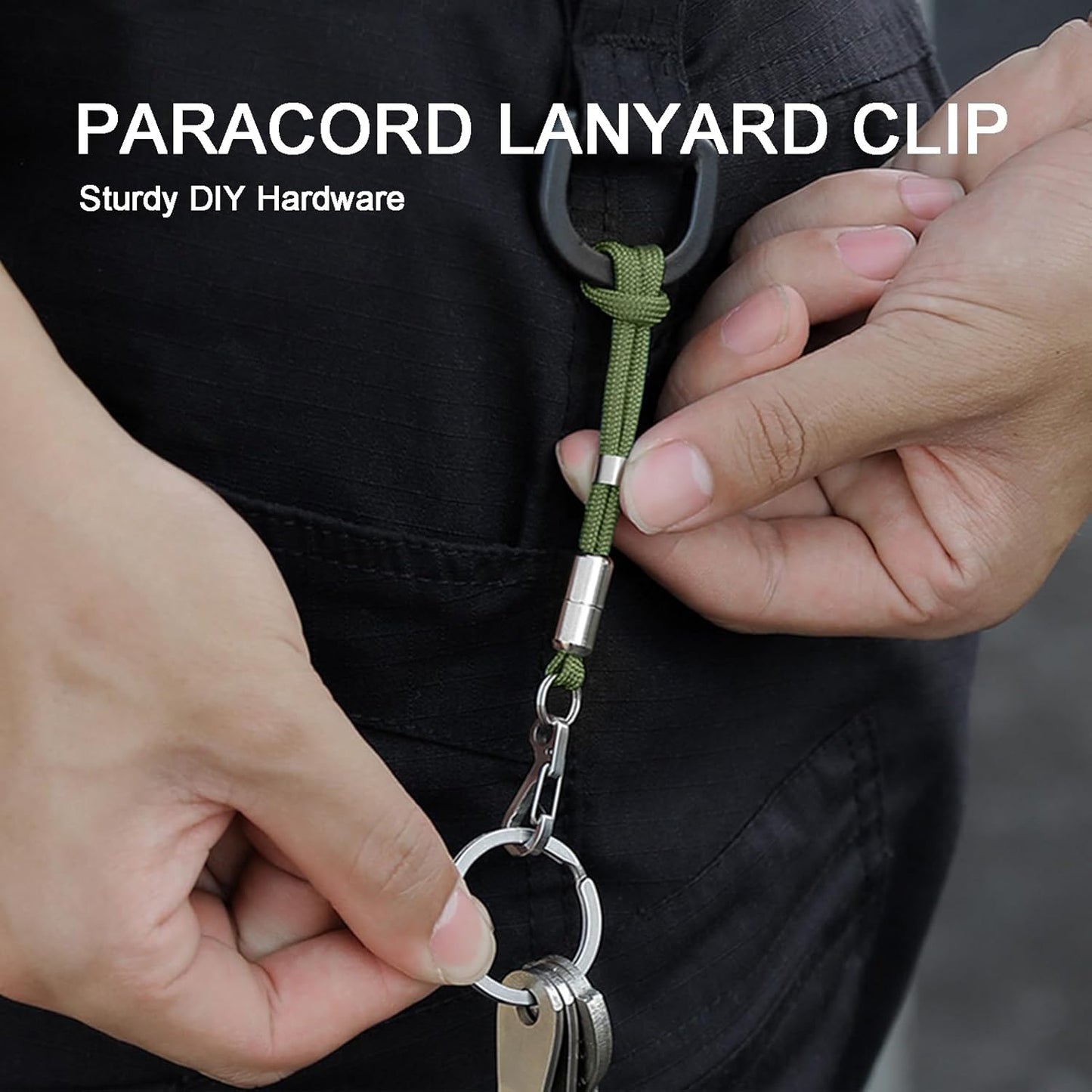 Small Carabiner Clip Metal Spring Snap Hooks Mini Paracord Hanging Clips for Camera Strap, Flashlight, Key Chain