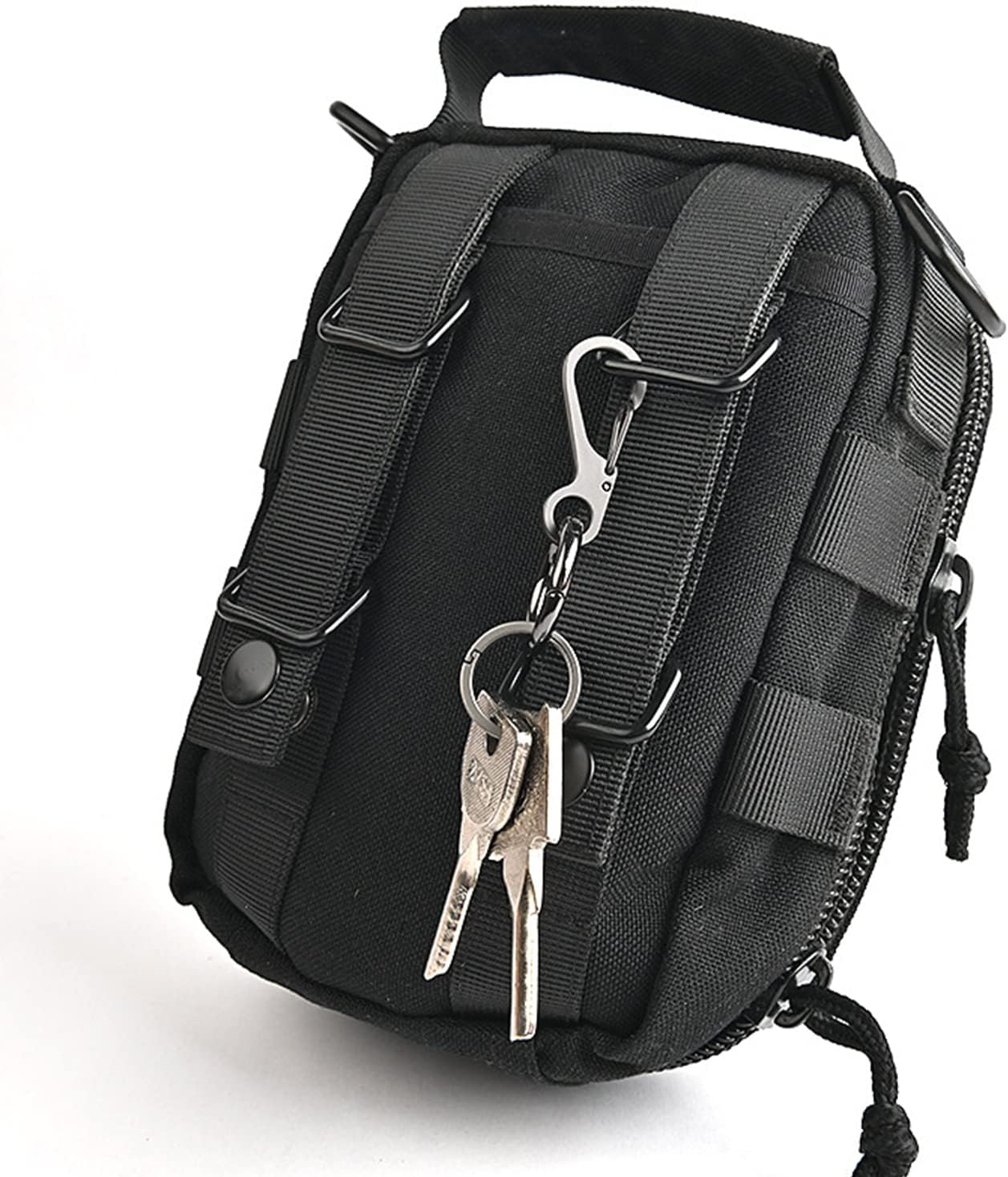 Small Carabiner Clip Metal Spring Snap Hooks Mini Paracord Hanging Clips for Camera Strap, Flashlight, Key Chain