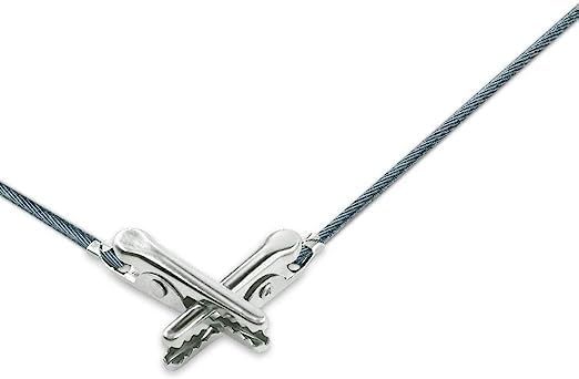 50Pcs Metal Wire Alligator Clamp Long-Tailed Alligator Iron Clip Clasp for DIY Card Clip Holder 6 inch (150mm)