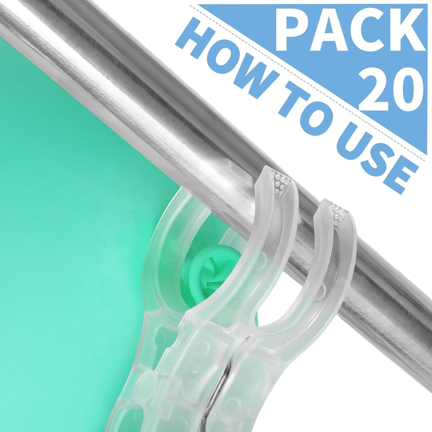 20 Pack Balloon Arch Clips for Backdrop | Plastic Transparent Spring Clamps | 3.5 Inch Heavy Duty Clip for Backdrop Stand | Birthday Wedding Decoration | Photography Studio | Crafts | Clothing