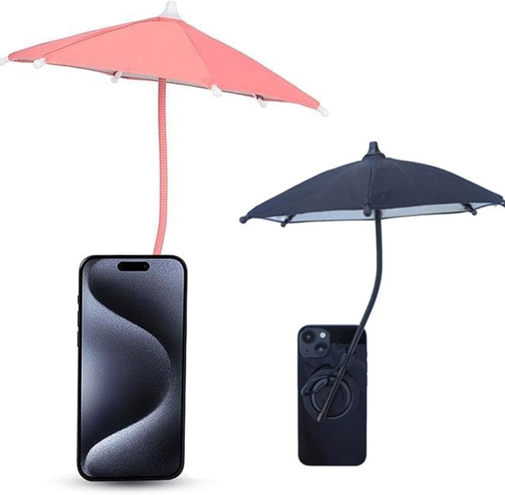 Phone Umbrella for Sun, Adjustable Magnetic Phone Sun Shade Umbrella, Universal Phone Umbrella Sun Blocker Cover Visor for Beach Pool Outdoor