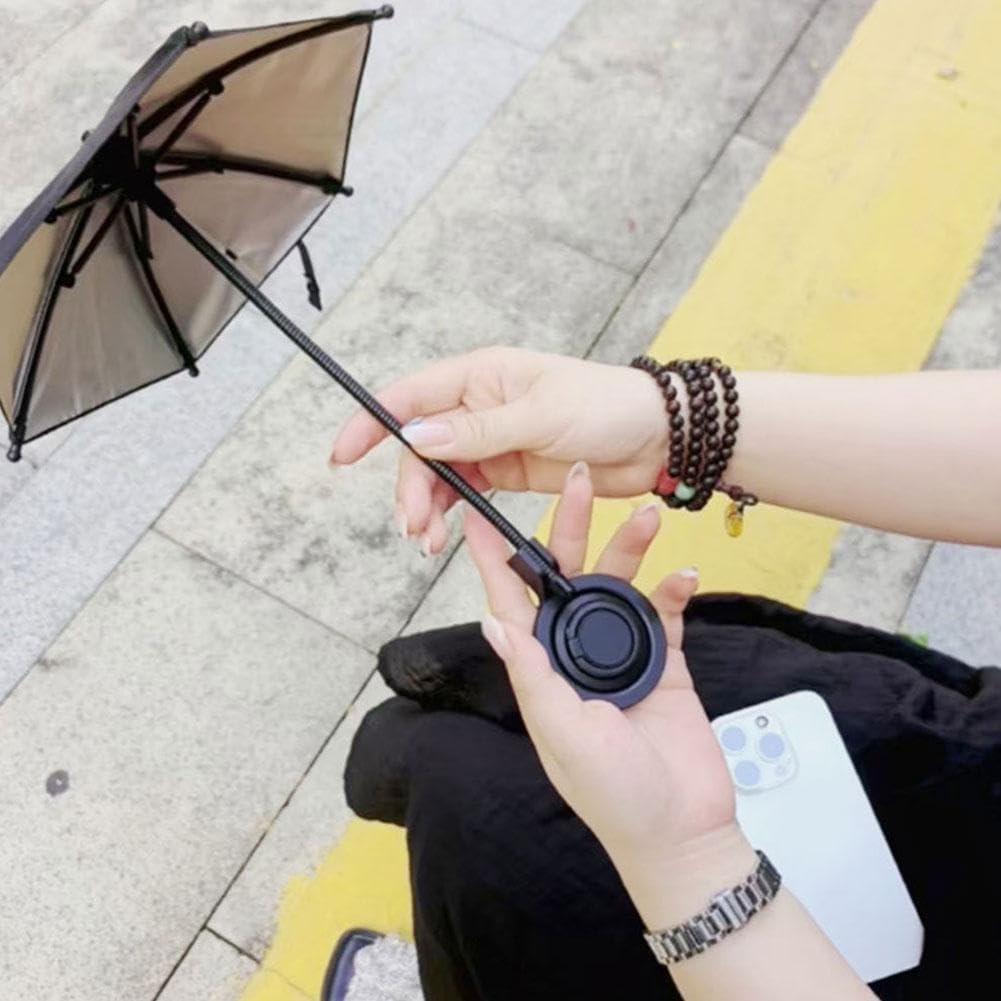 Phone Umbrella for Sun, Adjustable Magnetic Phone Sun Shade Umbrella, Universal Phone Umbrella Sun Blocker Cover Visor for Beach Pool Outdoor