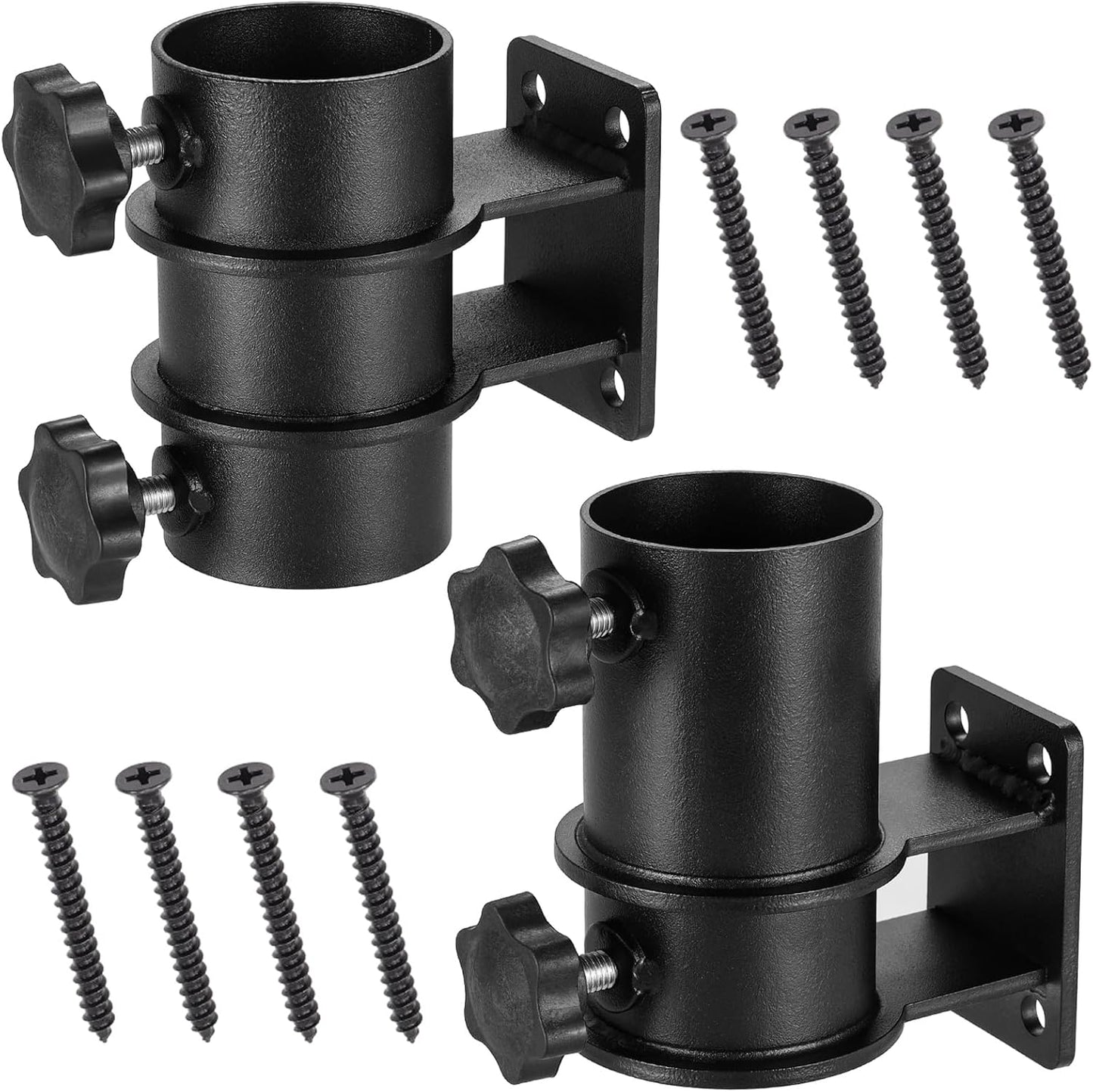 Umbrella Clamp Deck Umbrella Mount Bracket 2PCS Umbrella Clamp I Patio Umbrella Holder,Umbrella Clamp Mount for Deck Railing Heavy Duty Umbrella Clamp,Patio Umbrella Stand for Balcony,Courtyard