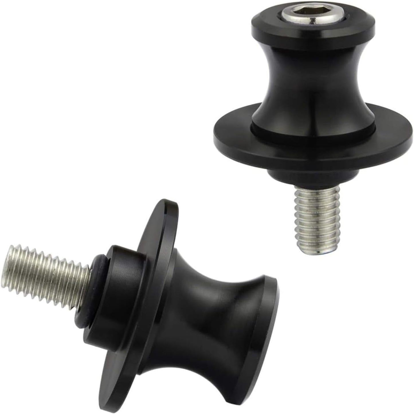 2 PCS Swing Arm Spool, 8/10mm Motorcycle CNC Rear Stand, Swing Arm Spool Sliders Stand Swing arm Bobbins Compatible for Ducati Triumph Honda Kawasaki BMW Suzuki (8MM)