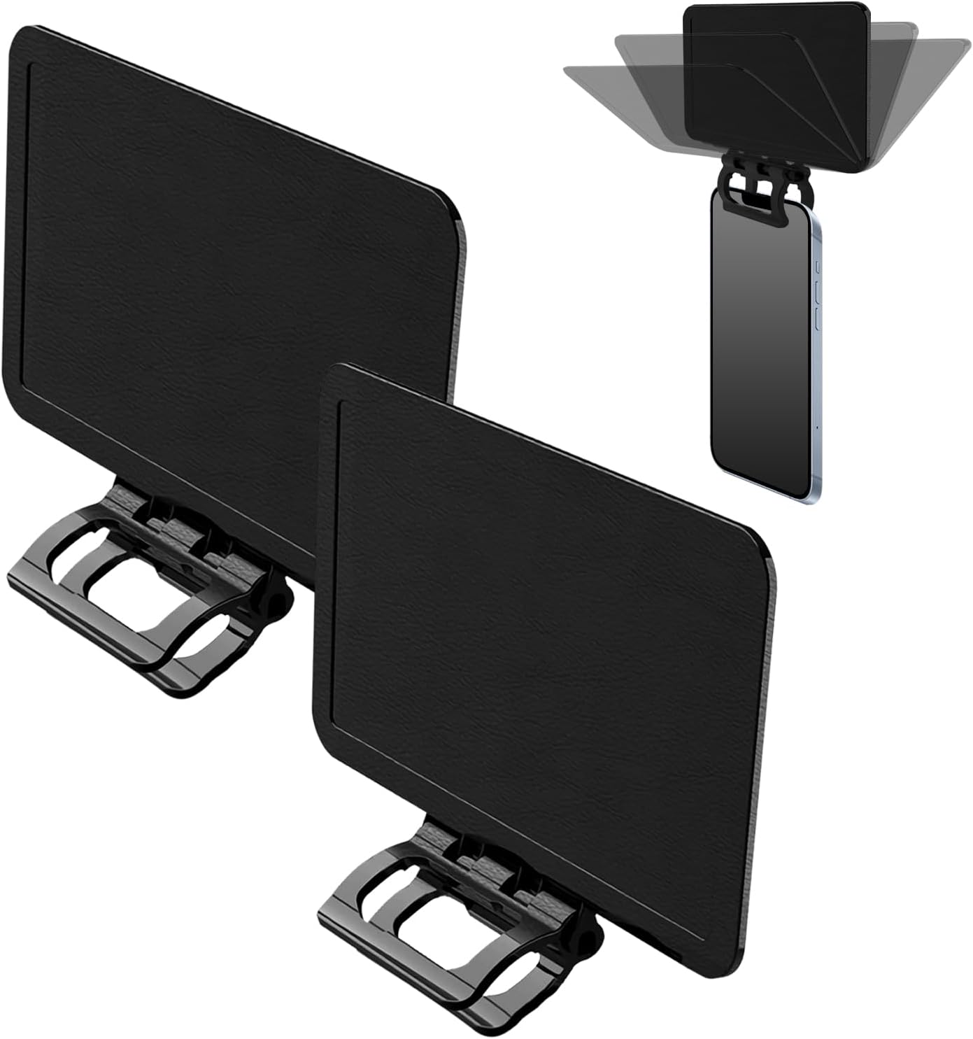 2PCS Phone Sunshade Cover, Adjustable Phone Umbrella for Sun, UV Protection Anti-Glare Sun Visor, Portable Screen Shield, for Outdoor Driving, Beach, Travel - Compatible with 4-7" Phones