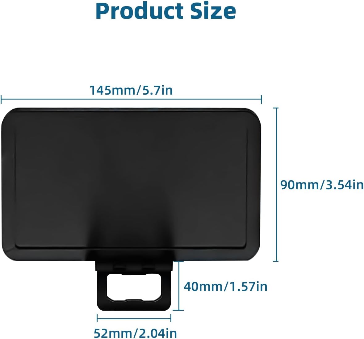 2PCS Phone Sunshade Cover, Adjustable Phone Umbrella for Sun, UV Protection Anti-Glare Sun Visor, Portable Screen Shield, for Outdoor Driving, Beach, Travel - Compatible with 4-7" Phones