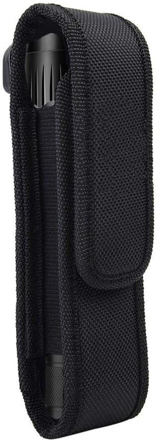 2 Pcs Flashlight Holster Pouch Holder Flash Light Belt Carry Case for 5"-7" Tactical with Stretch Capability