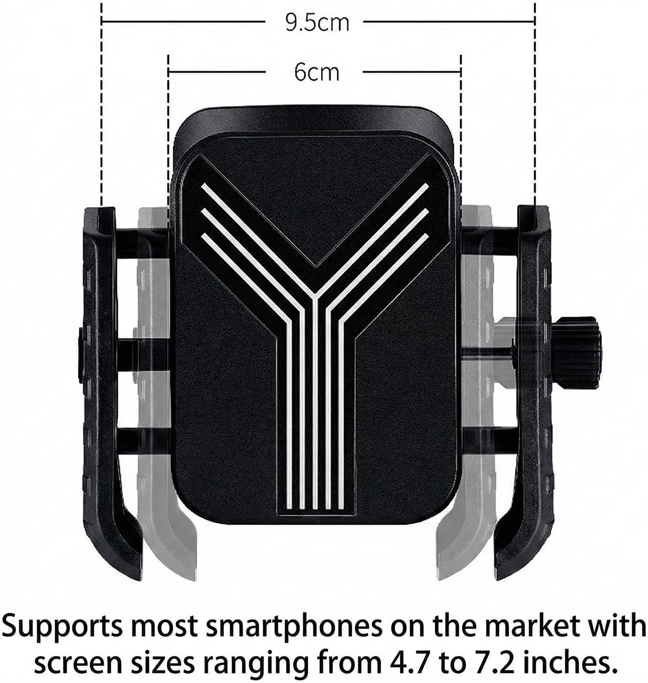 2-in-1 Wrist & Arm Phone Holder, 360° Rotatable Universal Sports Mount for Running Cycling Gym. Compatible 4.7-7.2 in Smartphones, Hands-Free Navigation, Live Streaming Workout