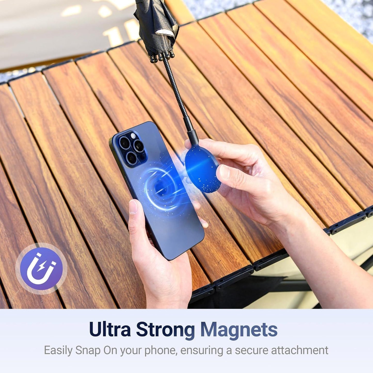 Phone Umbrella for Sun,Magnetic Cellphone SunShade Shield Umbrella,Universal Phone Sun Blocker Cover Visor for Beach Pool Accessories Travel Vacation Essentials Outdoor Video Photo Watching Anti-Glare