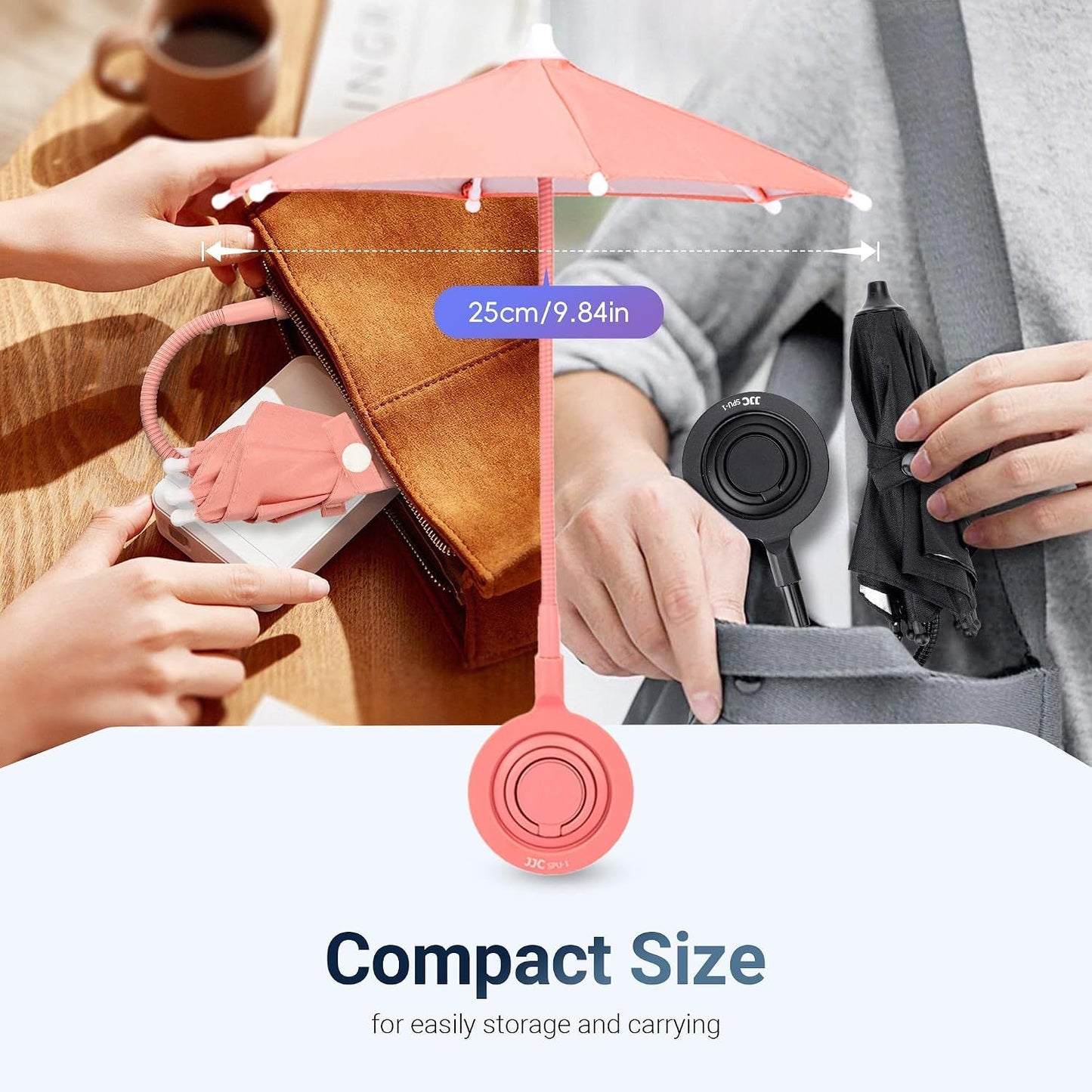 Phone Umbrella for Sun,Magnetic Cellphone SunShade Shield Umbrella,Universal Phone Sun Blocker Cover Visor for Beach Pool Accessories Travel Vacation Essentials Outdoor Video Photo Watching Anti-Glare
