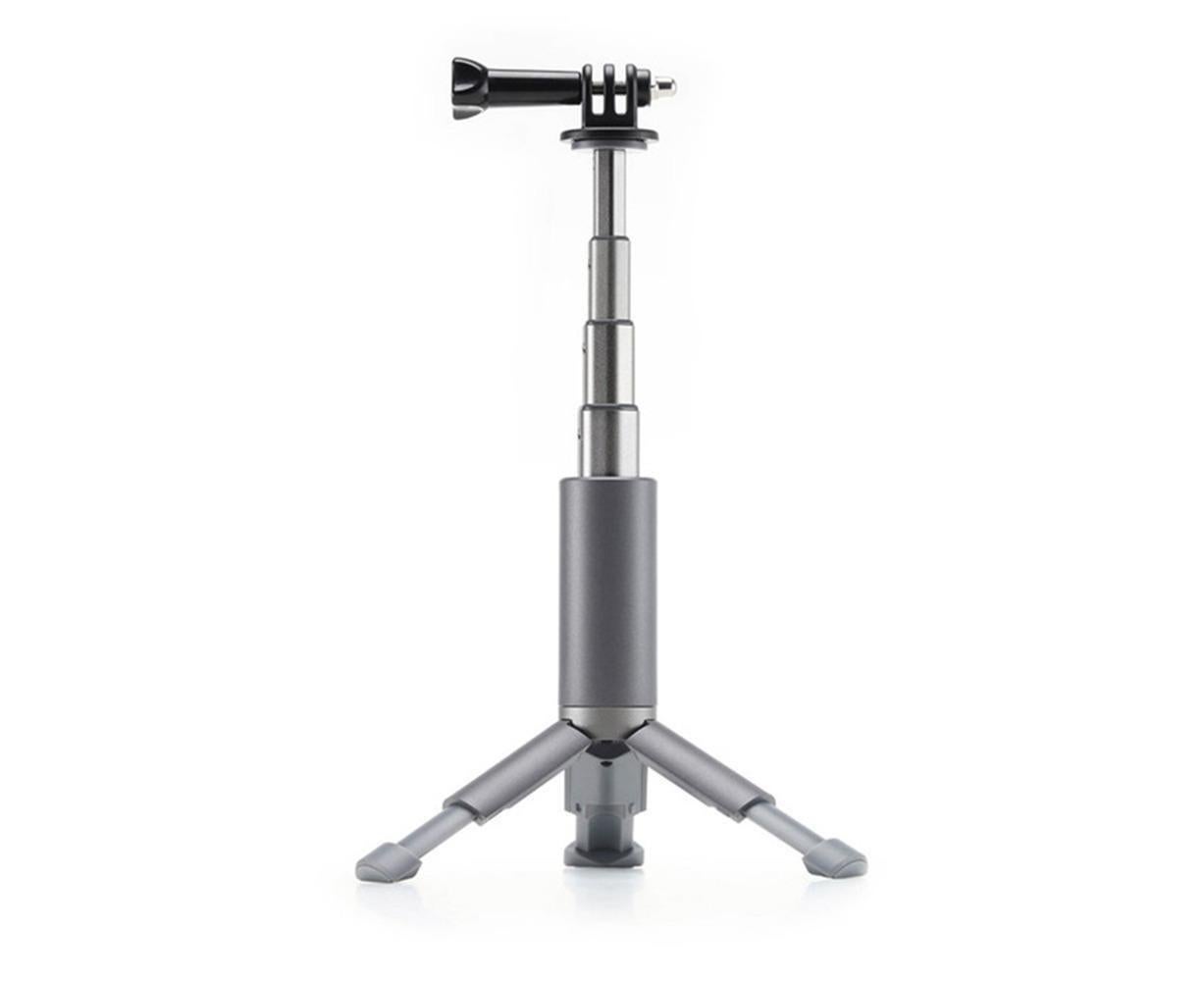 Portable Sport Camera Holder Stand Selfie Stick Mini Tripod for DJI OSMO Action Silver Grey