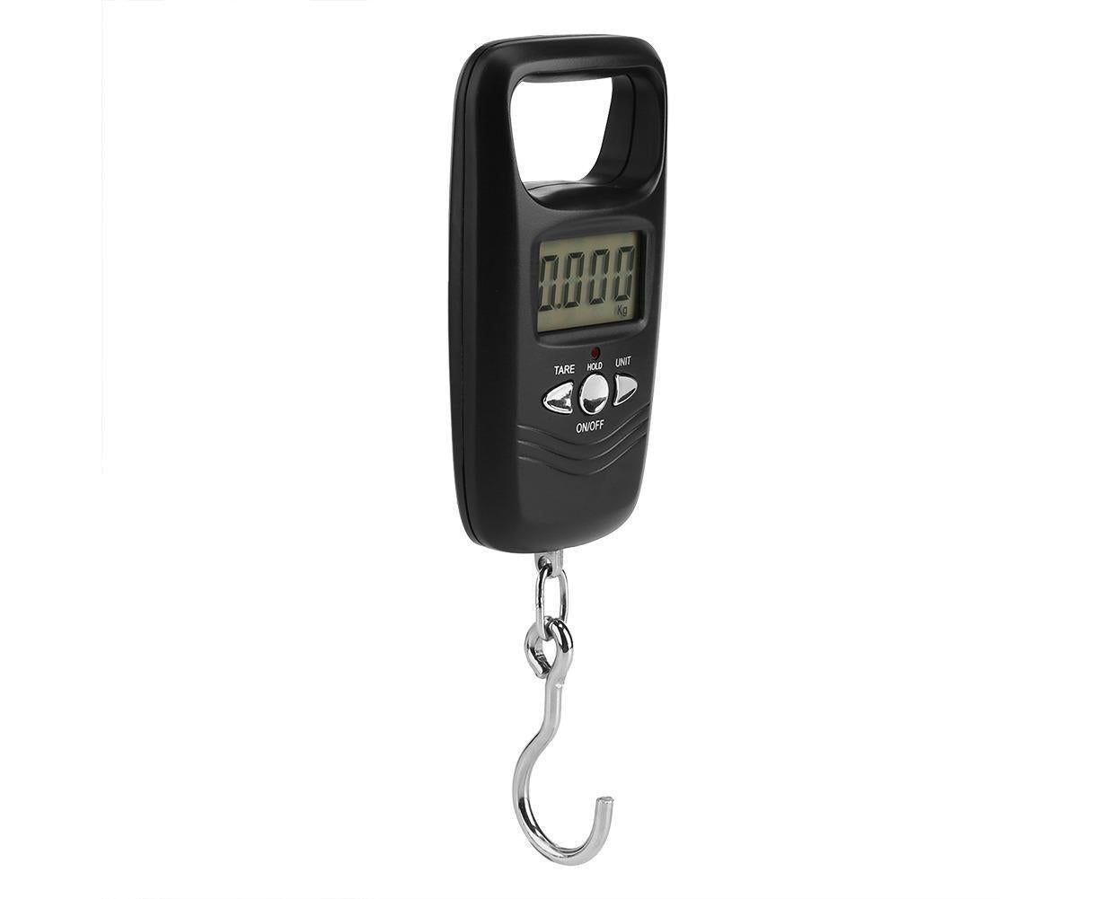 WEIHENG 50kg LCD Digital Hanging Luggage Electronic Pocket Hook Scale with Backlight (Black)