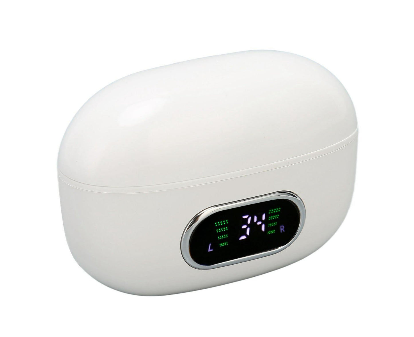 Bluetooth Translator Earphone 144 Languages Stereo Clip On Translation Earbuds with Charging Case for Android IOS White