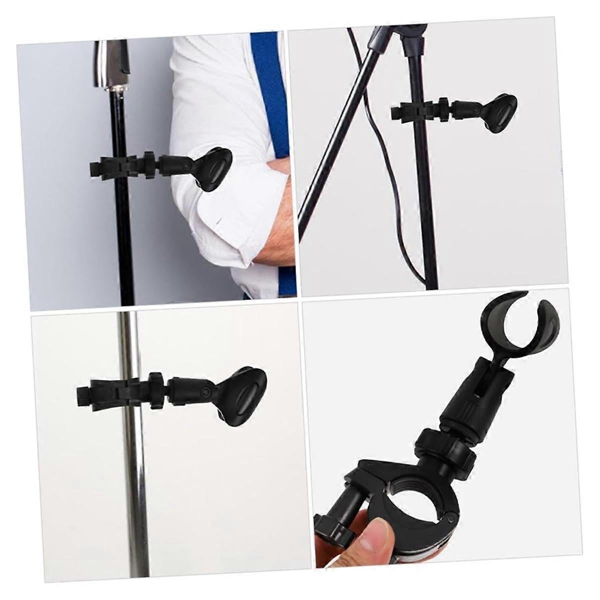 Microphone Stand Clip - Universal Mic Clamp for Desktop or Tripod Stand