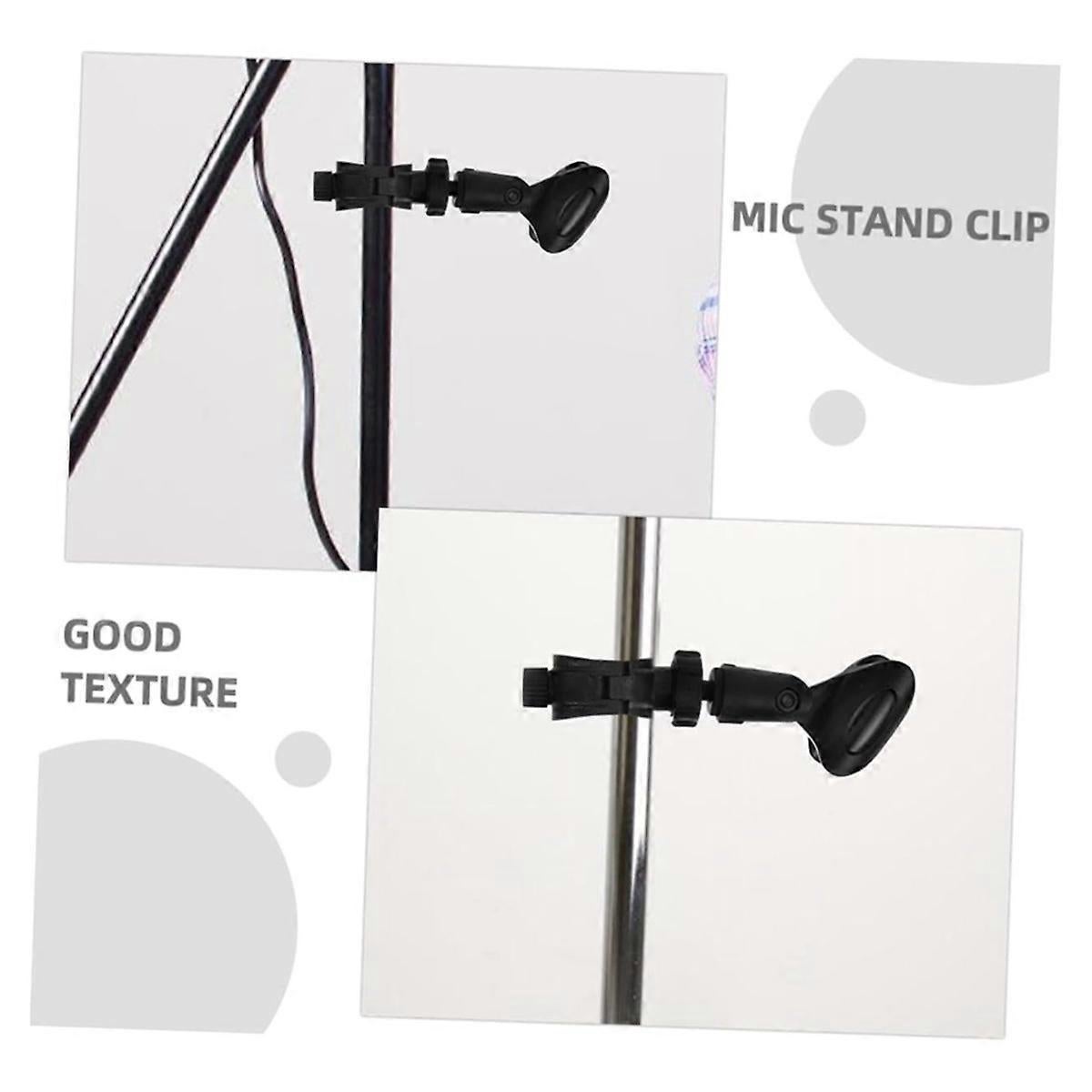 Microphone Stand Clip - Universal Mic Clamp for Desktop or Tripod Stand