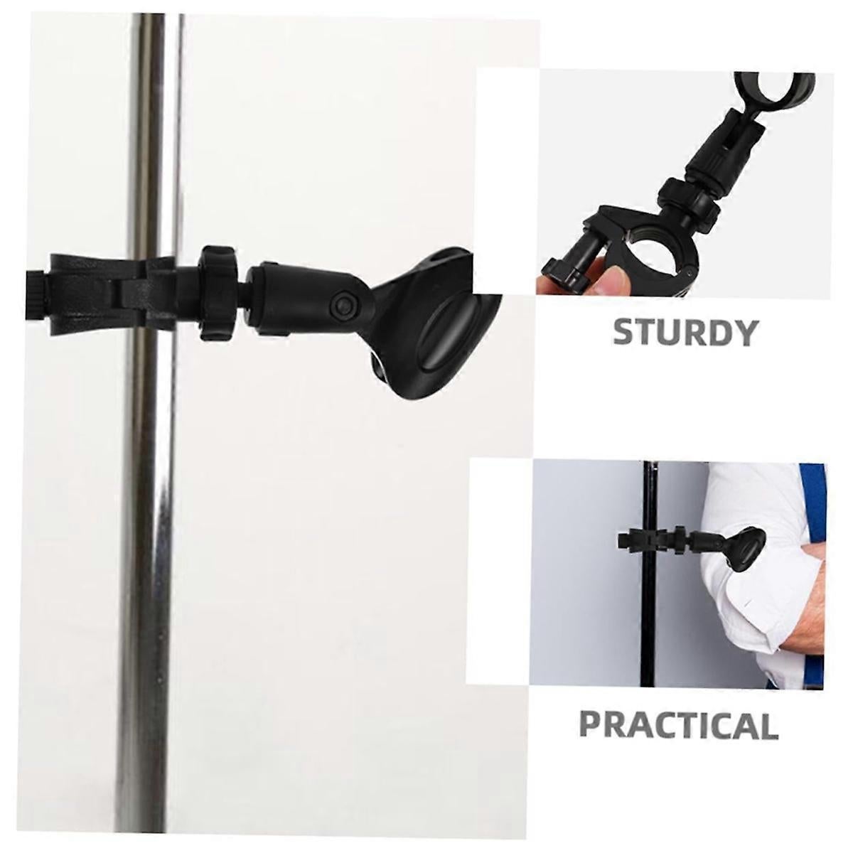 Microphone Stand Clip - Universal Mic Clamp for Desktop or Tripod Stand