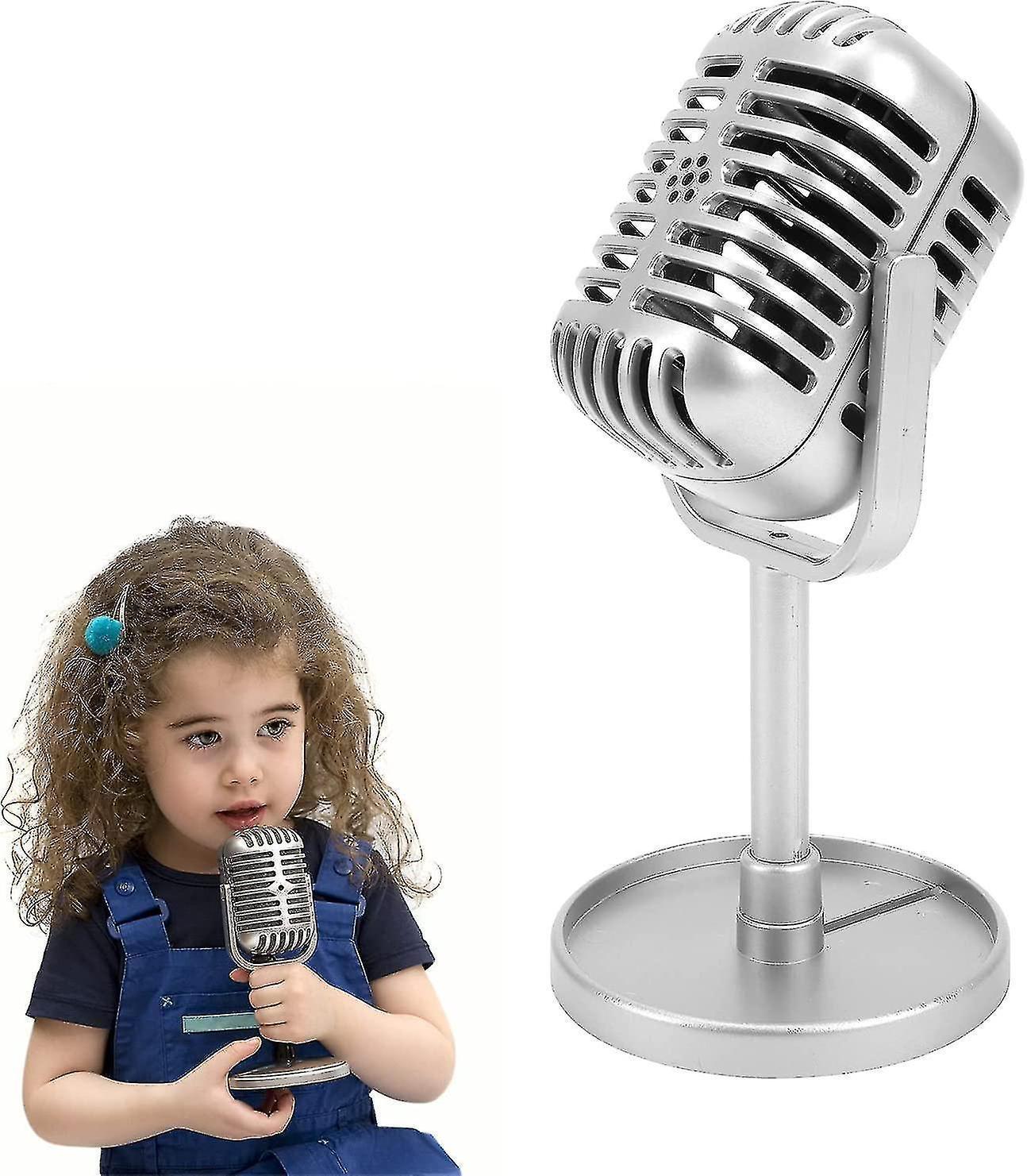 Plastic Fake Microphone Prop - Realistic Mic for Filming or Party Use